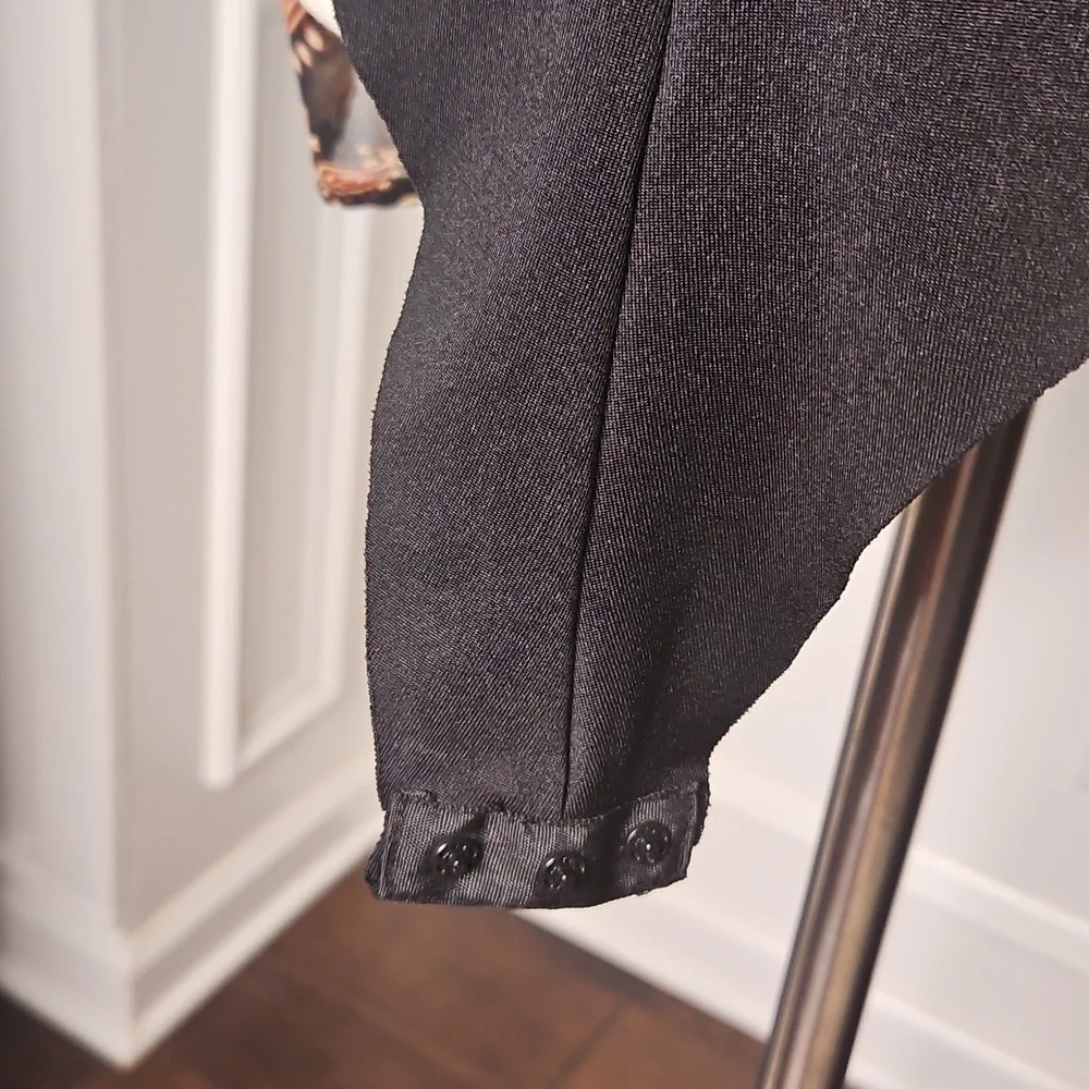 Zara Women's Paisley Semi-Sheer Ruffled Bodysuit - Picture 13 of 15